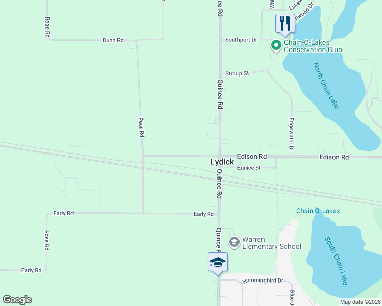 map of restaurants, bars, coffee shops, grocery stores, and more near 26607 Edison Rd in South Bend