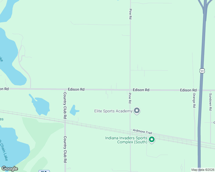 map of restaurants, bars, coffee shops, grocery stores, and more near 25165 Edison Road in South Bend