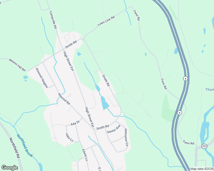 map of restaurants, bars, coffee shops, grocery stores, and more near 249 Smith Road in Thomaston