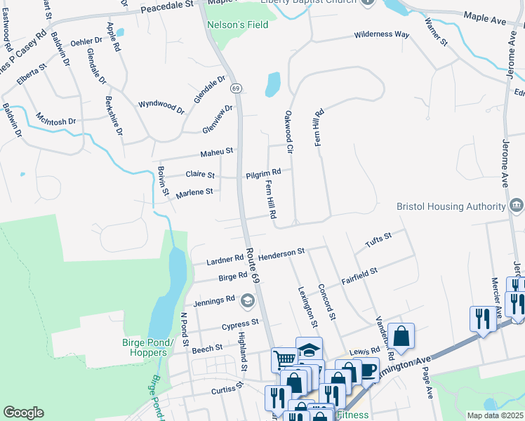 map of restaurants, bars, coffee shops, grocery stores, and more near 22 Cambridge Road in Bristol