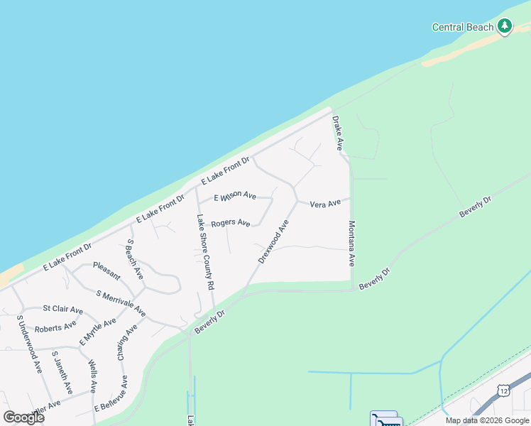 map of restaurants, bars, coffee shops, grocery stores, and more near 701-715 Wilson Avenue in Michigan City