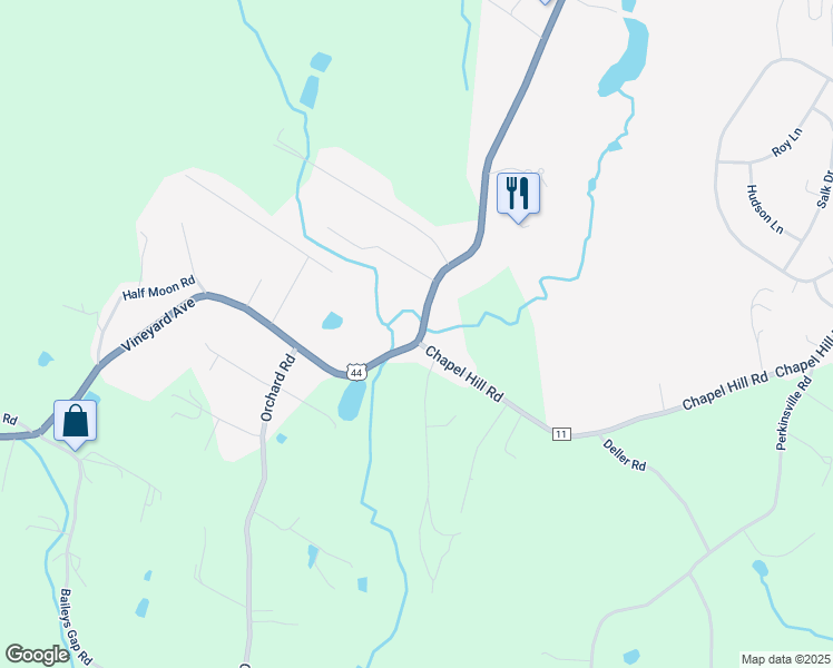 map of restaurants, bars, coffee shops, grocery stores, and more near 359 Vineyard Avenue in Highland