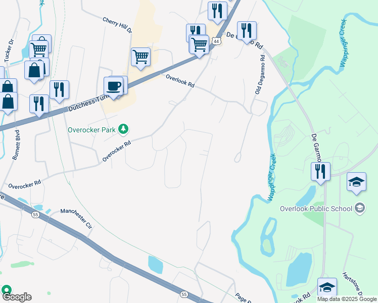 map of restaurants, bars, coffee shops, grocery stores, and more near 3 Shamrock Circle in Arlington