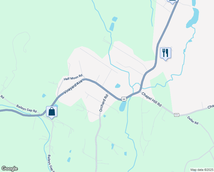 map of restaurants, bars, coffee shops, grocery stores, and more near 1 Cusa Drive in Highland
