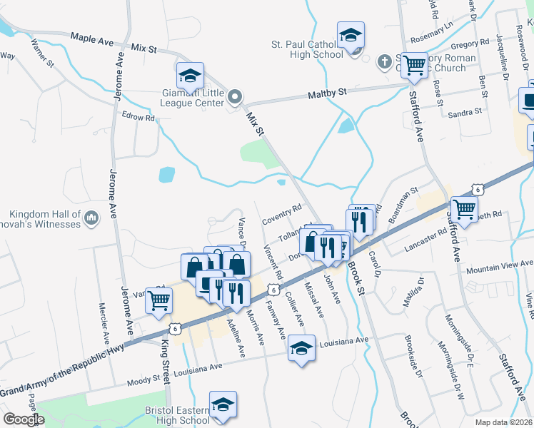 map of restaurants, bars, coffee shops, grocery stores, and more near 62 Coventry Road in Bristol