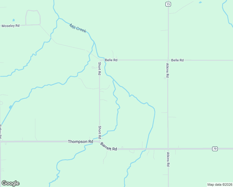 map of restaurants, bars, coffee shops, grocery stores, and more near 1990 Short Road in Thompson