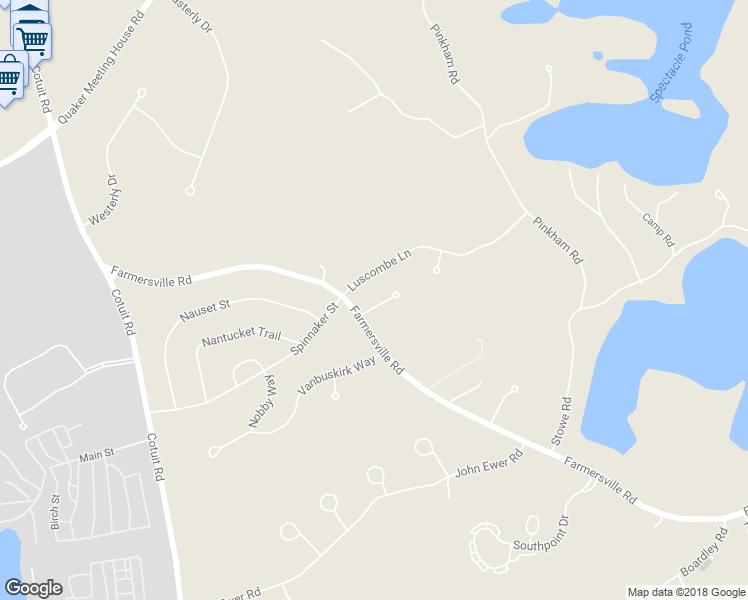 map of restaurants, bars, coffee shops, grocery stores, and more near 3 Agnus Street in Sandwich