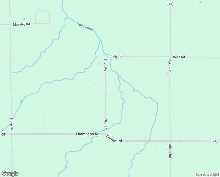 map of restaurants, bars, coffee shops, grocery stores, and more near 1990 Short Road in Thompson