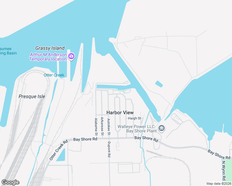map of restaurants, bars, coffee shops, grocery stores, and more near 327 Lakeview Drive in Harbor View