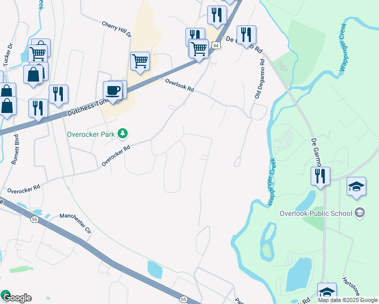 map of restaurants, bars, coffee shops, grocery stores, and more near 3 Shamrock Circle in Arlington