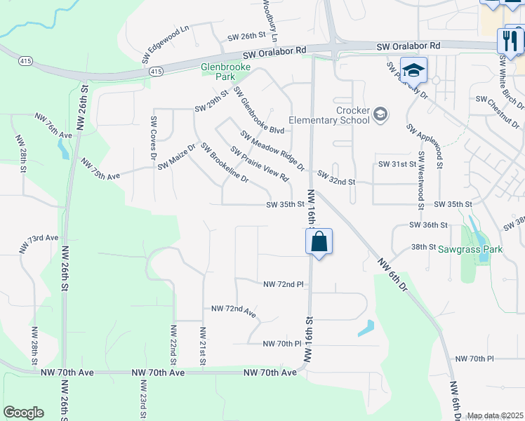 map of restaurants, bars, coffee shops, grocery stores, and more near 1785 Northwest 73rd Place in Ankeny