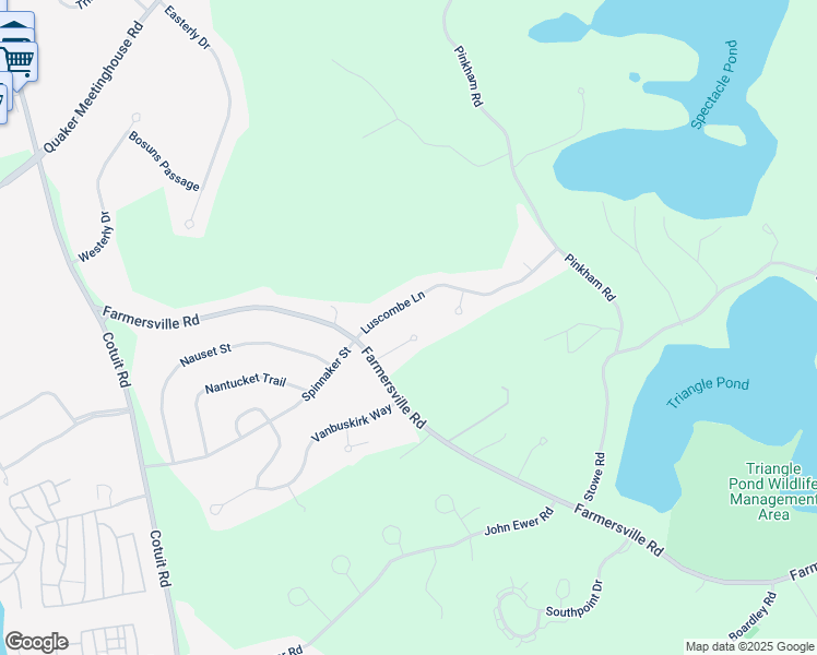 map of restaurants, bars, coffee shops, grocery stores, and more near 3 Agnus Street in Sandwich