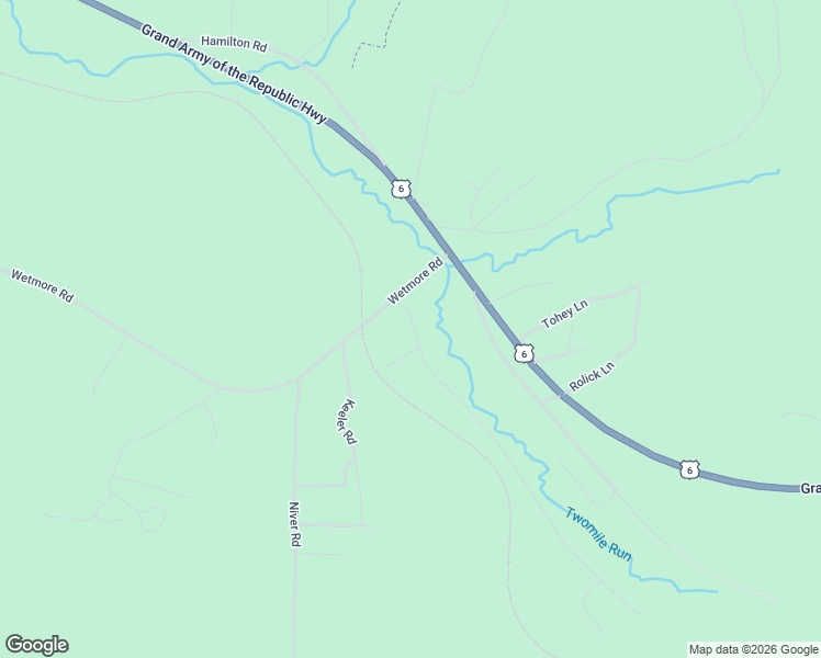 map of restaurants, bars, coffee shops, grocery stores, and more near Johnson Road in Kane