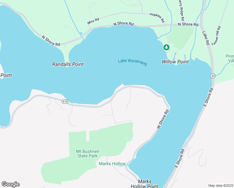 map of restaurants, bars, coffee shops, grocery stores, and more near 159 West Shore Road in Washington