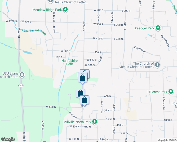map of restaurants, bars, coffee shops, grocery stores, and more near 1790 W 620 S in Logan