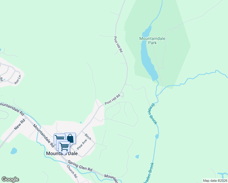 map of restaurants, bars, coffee shops, grocery stores, and more near 119 Post Hill Road in Mountain Dale