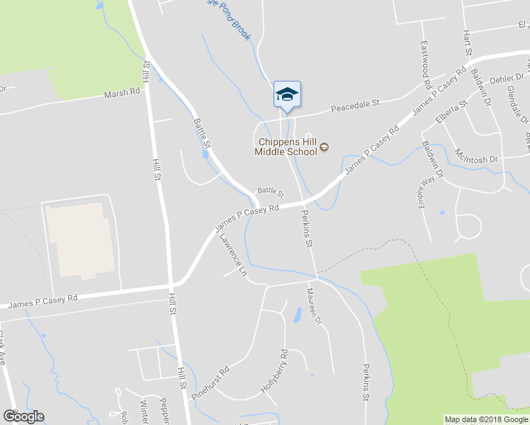 map of restaurants, bars, coffee shops, grocery stores, and more near 481 James P Casey Road in Bristol