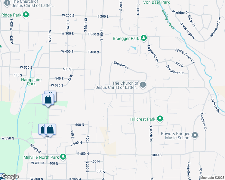 map of restaurants, bars, coffee shops, grocery stores, and more near 548 Edgehill Drive in Providence