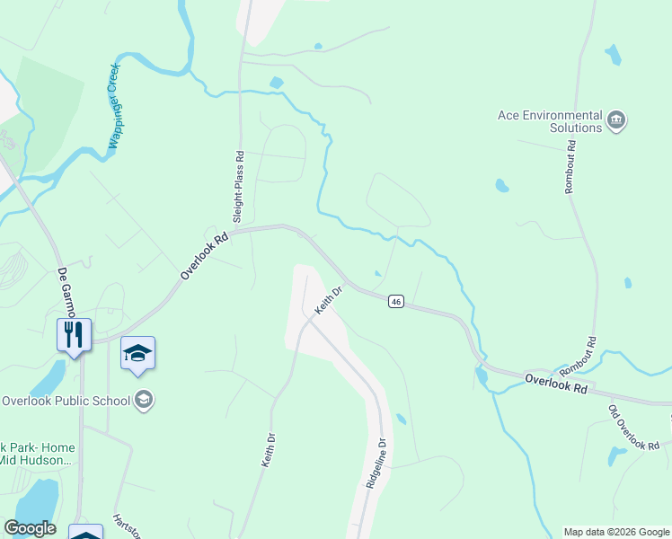 map of restaurants, bars, coffee shops, grocery stores, and more near 11 Birch Hill Drive in Poughkeepsie