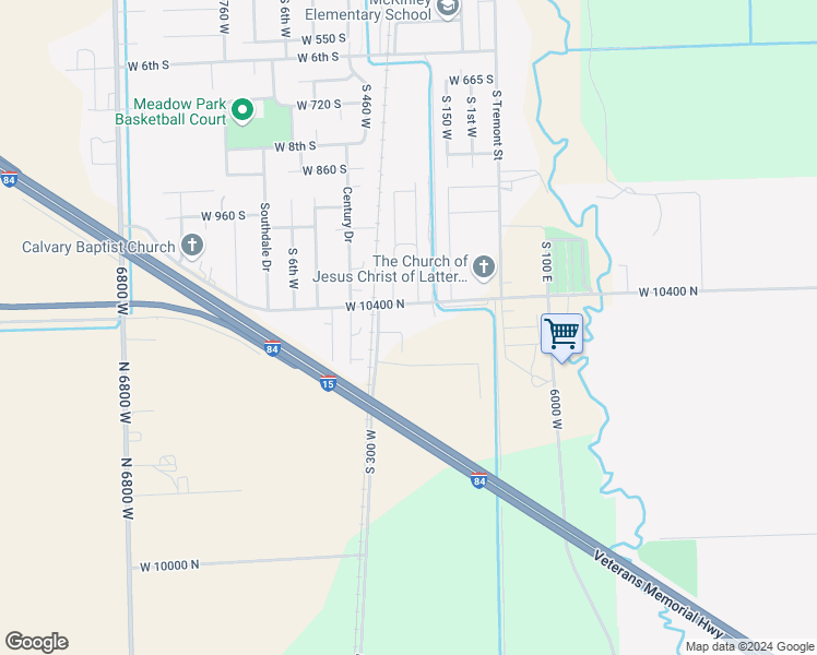 map of restaurants, bars, coffee shops, grocery stores, and more near 215 West 12th Street South in Tremonton