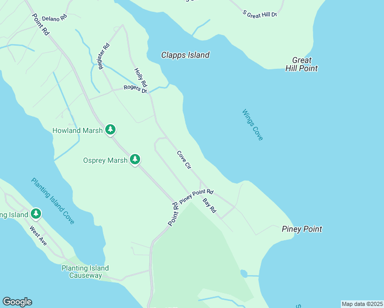 map of restaurants, bars, coffee shops, grocery stores, and more near 81 Cove Circle in Marion