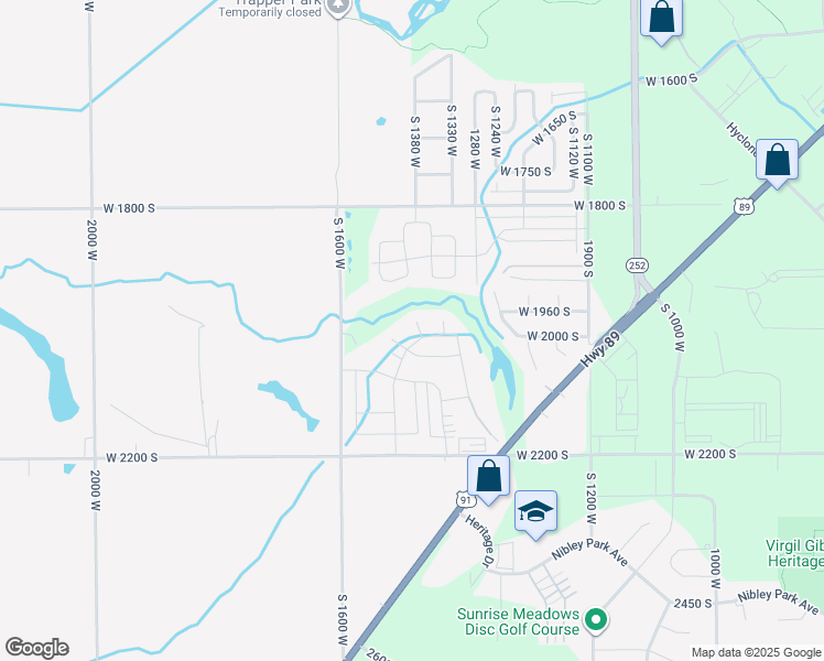 map of restaurants, bars, coffee shops, grocery stores, and more near 2011 Wren Circle in Logan