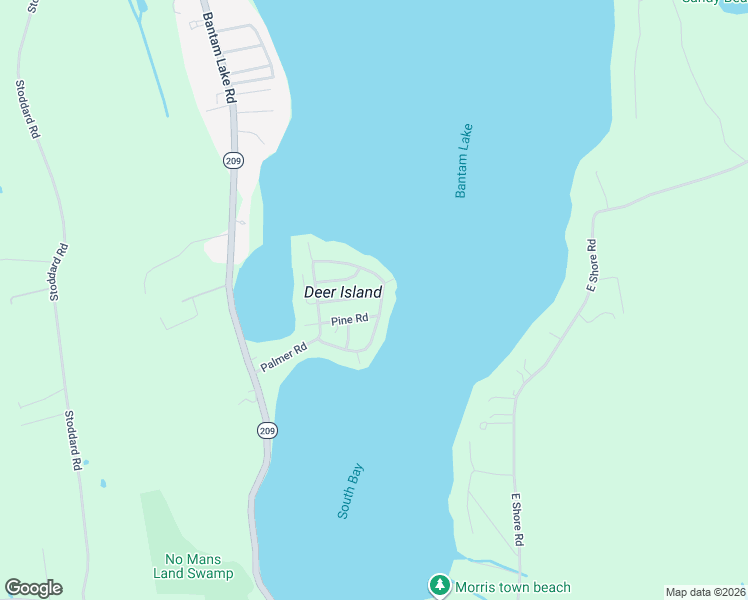 map of restaurants, bars, coffee shops, grocery stores, and more near 107 Island Trail in Morris