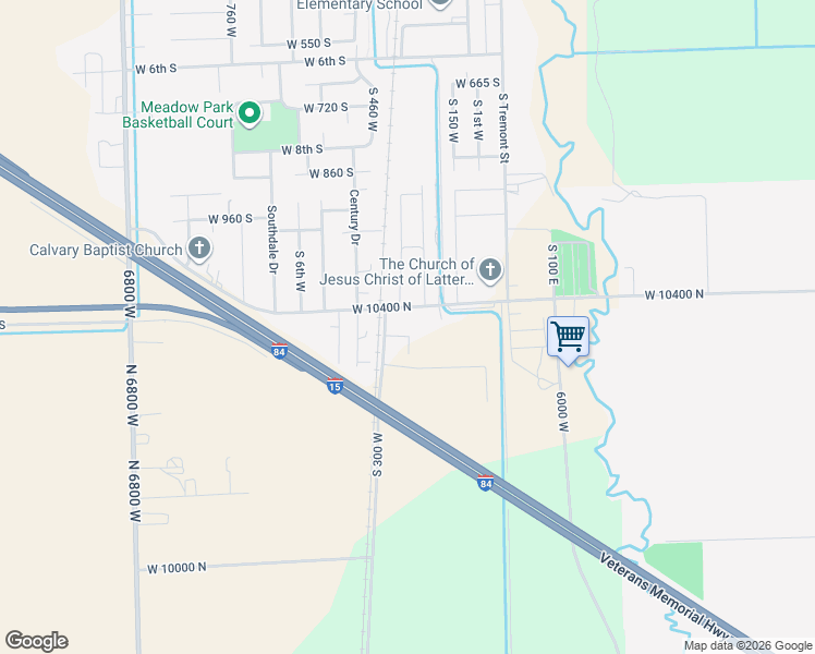 map of restaurants, bars, coffee shops, grocery stores, and more near 236 West 1250 South in Tremonton