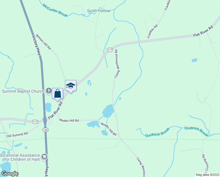 map of restaurants, bars, coffee shops, grocery stores, and more near 167 Camp Westwood Road in Coventry