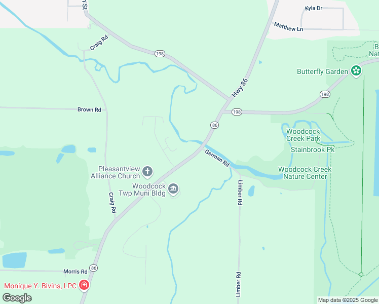 map of restaurants, bars, coffee shops, grocery stores, and more near 16578-16582 Highway 86 in Meadville