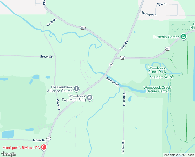 map of restaurants, bars, coffee shops, grocery stores, and more near 16578-16582 Highway 86 in Meadville
