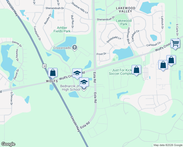 map of restaurants, bars, coffee shops, grocery stores, and more near in Aurora
