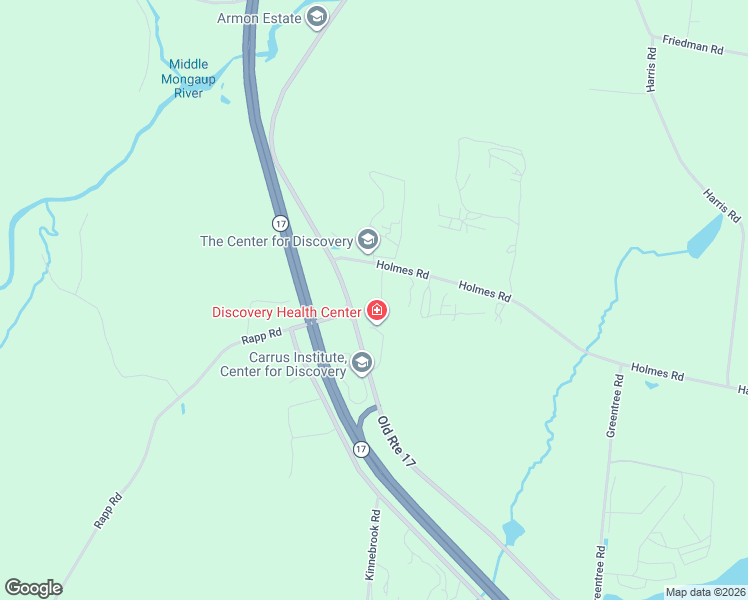 map of restaurants, bars, coffee shops, grocery stores, and more near County Road 174 in Monticello