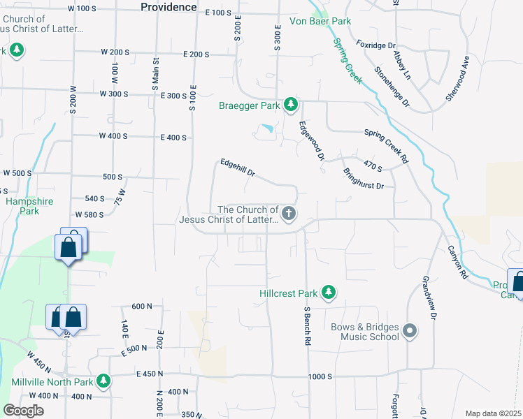 map of restaurants, bars, coffee shops, grocery stores, and more near 288 525 South in Providence