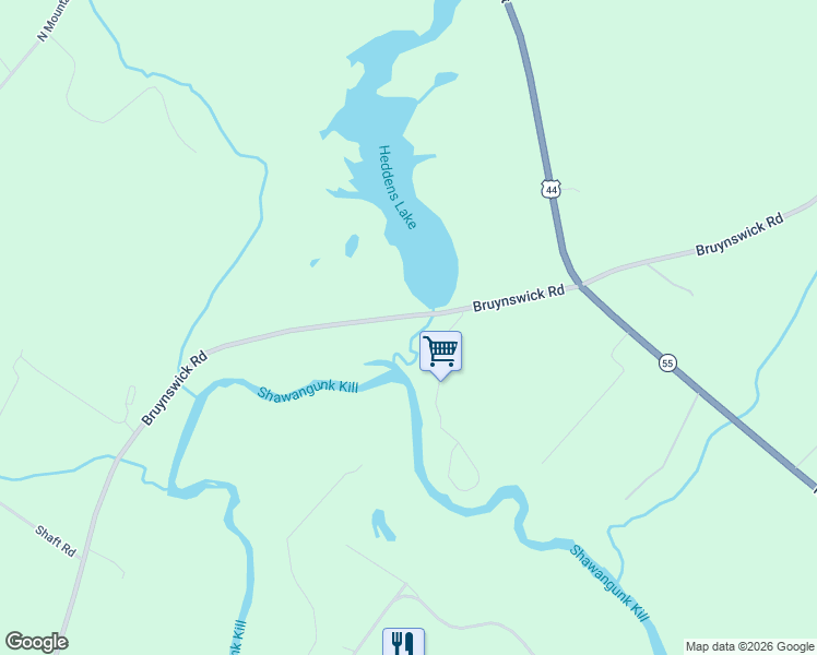 map of restaurants, bars, coffee shops, grocery stores, and more near 1055 Bruynswick Road in Gardiner