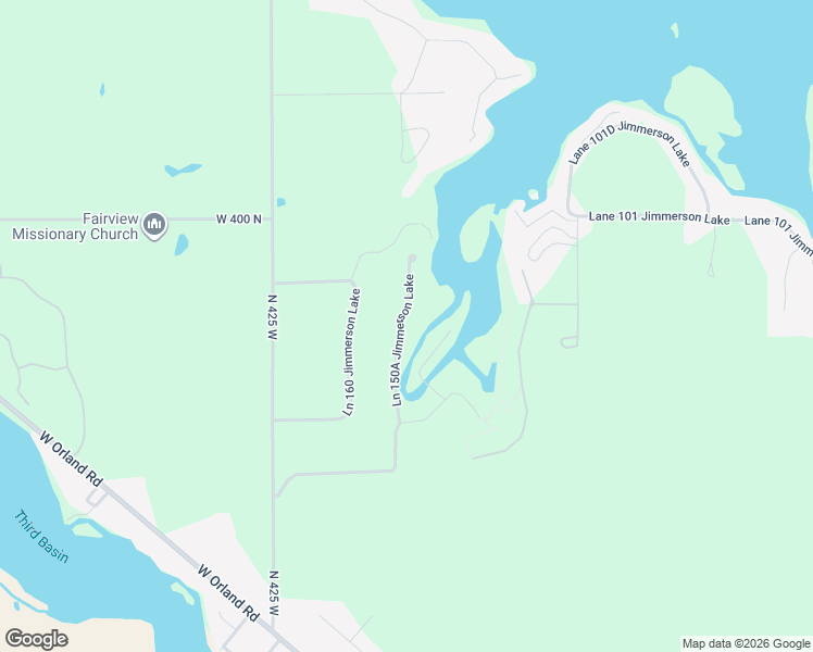 map of restaurants, bars, coffee shops, grocery stores, and more near 80 Ln 150A Jimmerson Lake in Angola