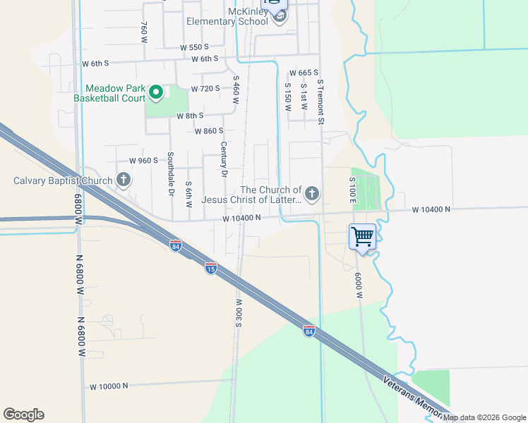 map of restaurants, bars, coffee shops, grocery stores, and more near 200 1200 South in Tremonton