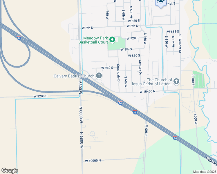 map of restaurants, bars, coffee shops, grocery stores, and more near 830 1200 South in Tremonton