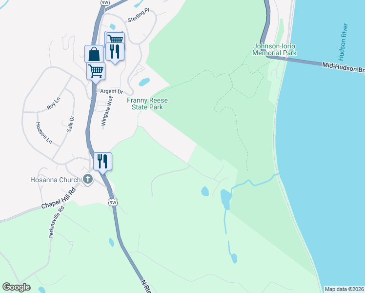 map of restaurants, bars, coffee shops, grocery stores, and more near 111 Macks Ln in Highland
