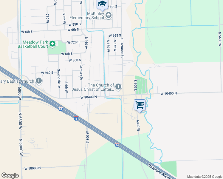 map of restaurants, bars, coffee shops, grocery stores, and more near 1143 South 150 West in Tremonton