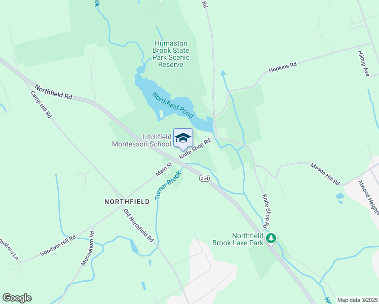 map of restaurants, bars, coffee shops, grocery stores, and more near 14 Knife Shop Road in Litchfield