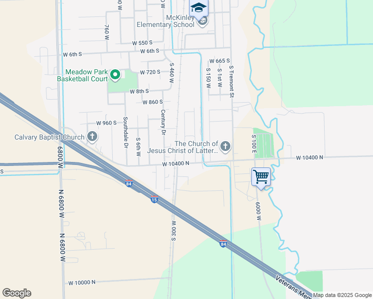 map of restaurants, bars, coffee shops, grocery stores, and more near 150 1200 South in Tremonton