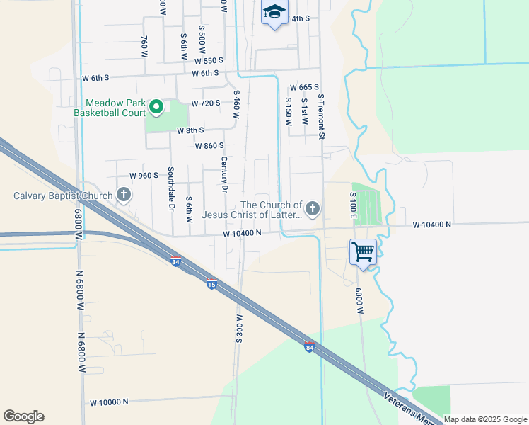 map of restaurants, bars, coffee shops, grocery stores, and more near 200 1200 South in Tremonton