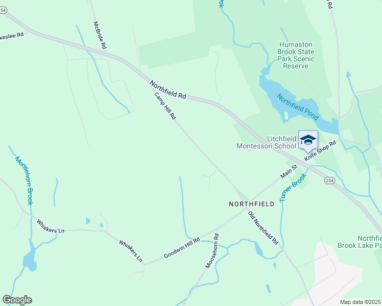 map of restaurants, bars, coffee shops, grocery stores, and more near 59 Camp Hill Road in Litchfield