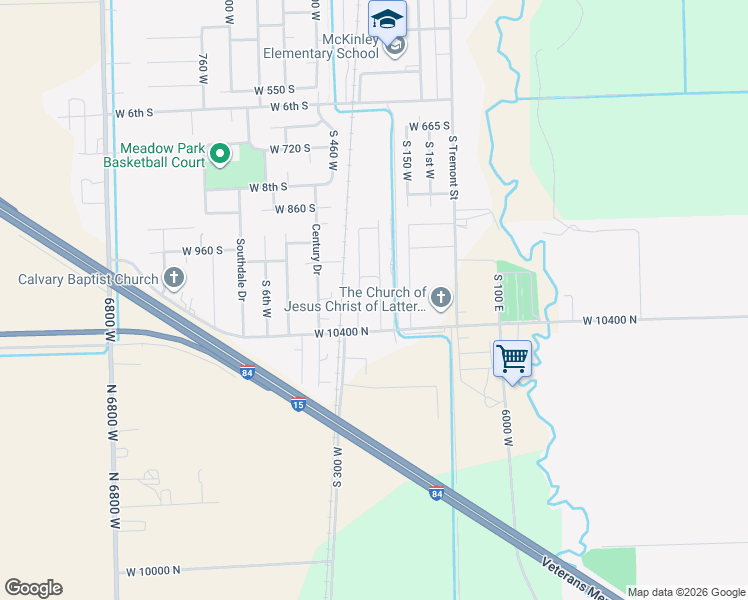 map of restaurants, bars, coffee shops, grocery stores, and more near 1086 South 150 West in Tremonton