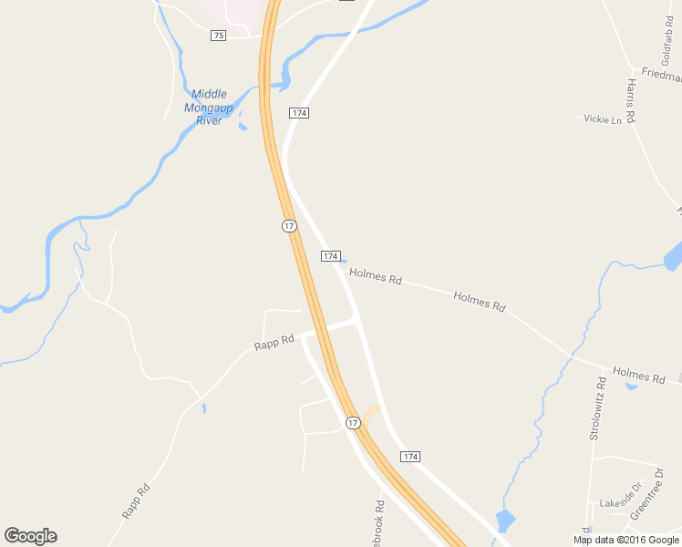 map of restaurants, bars, coffee shops, grocery stores, and more near County Rd 174 & Holmes Rd in Monticello