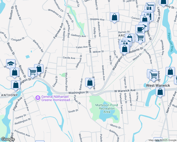 map of restaurants, bars, coffee shops, grocery stores, and more near 7 Alice Street in Coventry