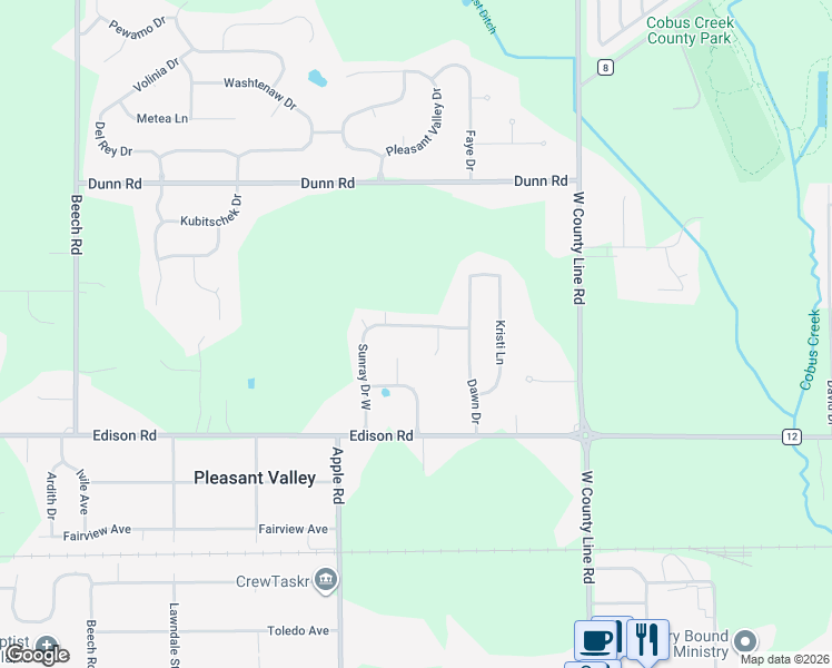 map of restaurants, bars, coffee shops, grocery stores, and more near 10200-10498 Sunview Drive in Osceola