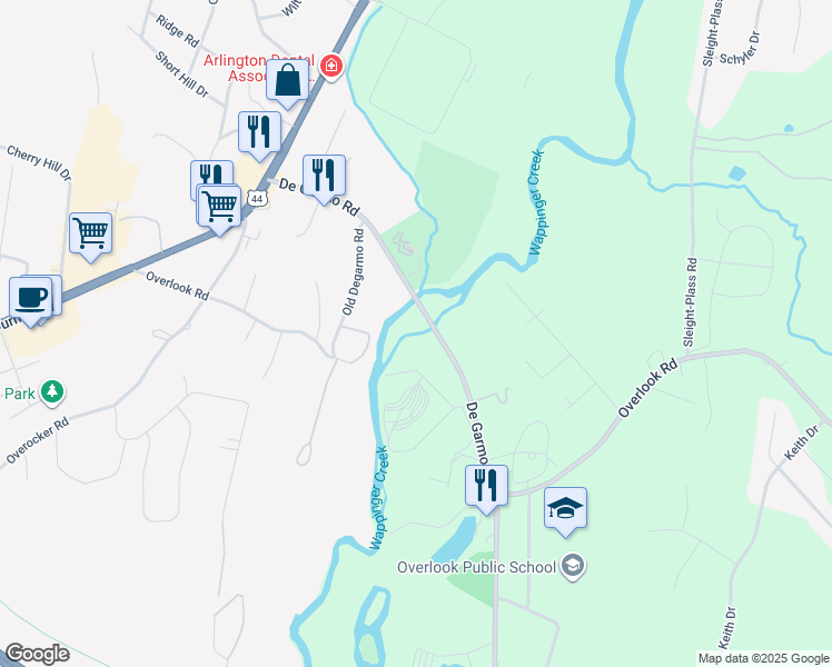 map of restaurants, bars, coffee shops, grocery stores, and more near in Arlington