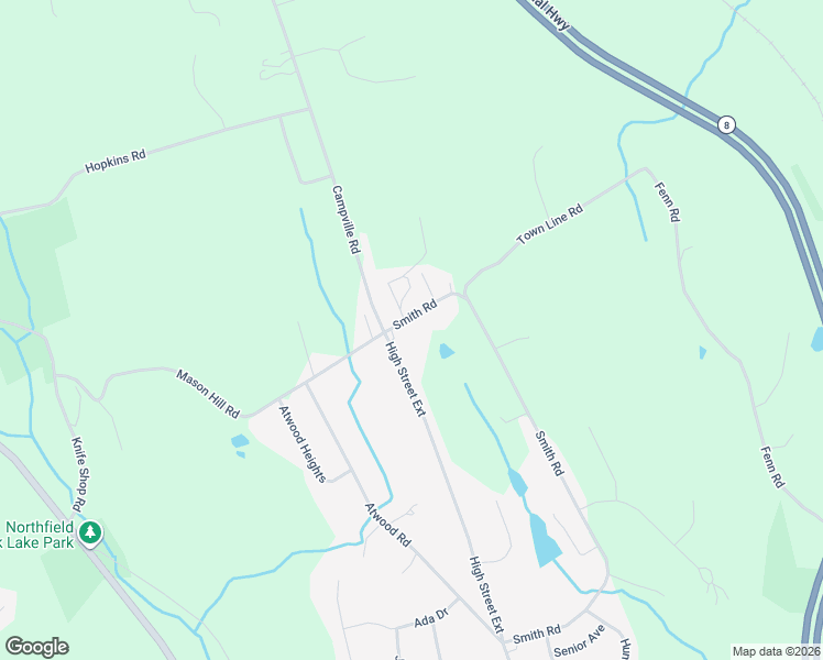 map of restaurants, bars, coffee shops, grocery stores, and more near 525 Smith Road in Thomaston